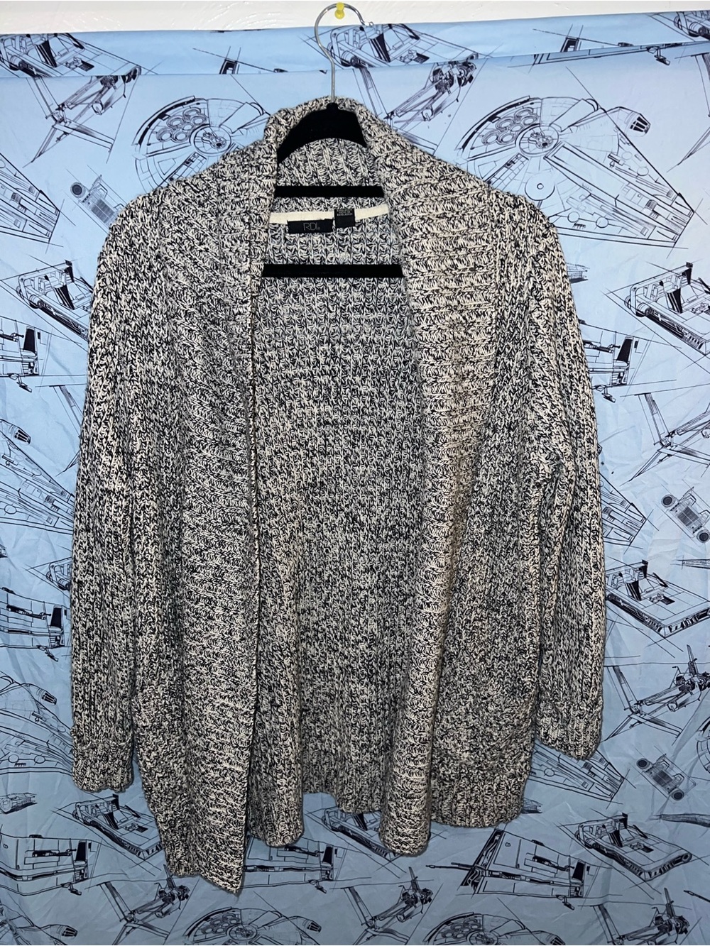 RDI Marled Open-Front Cardigan
